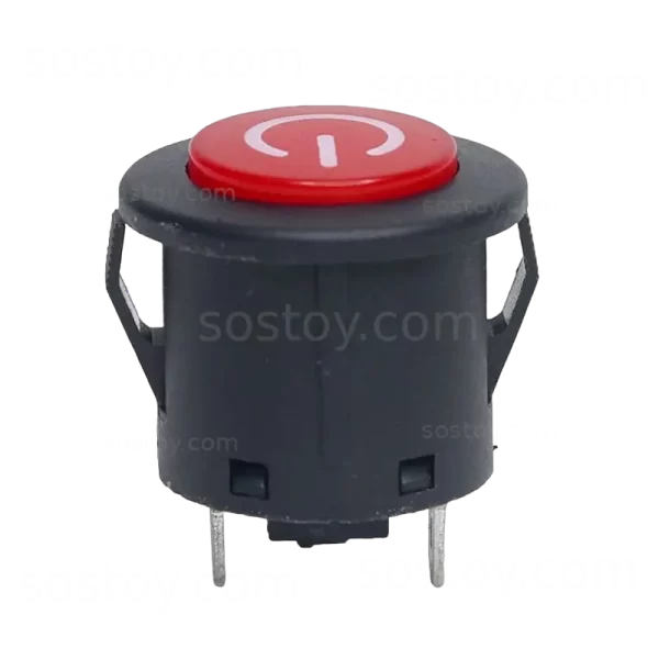 کلید استارت ماشین شارژی گرد کوچک سه پین 3pin - تصویر 2