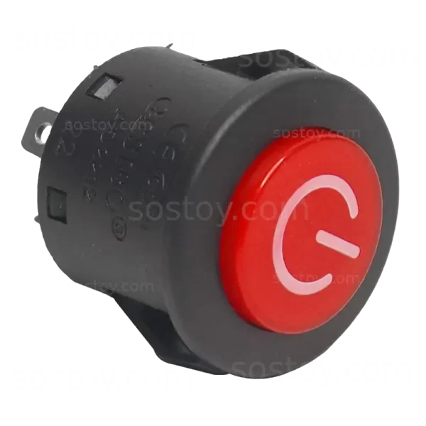کلید استارت ماشین شارژی گرد کوچک سه پین 3pin - تصویر 3