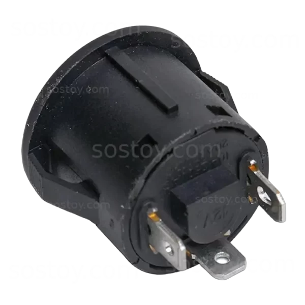 کلید استارت ماشین شارژی گرد کوچک سه پین 3pin - تصویر 4