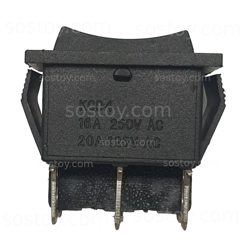 کلید ماشین شارژی سه حالته وسط خاموش شش پین 6pin - تصویر 2