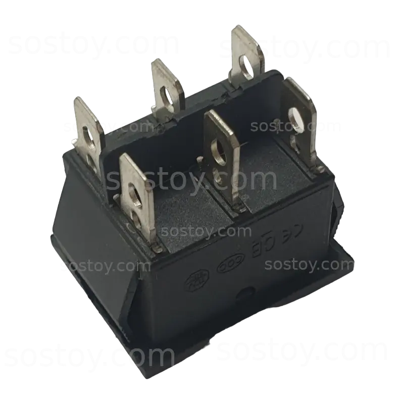 کلید ماشین شارژی سه حالته وسط خاموش شش پین 6pin - تصویر 4